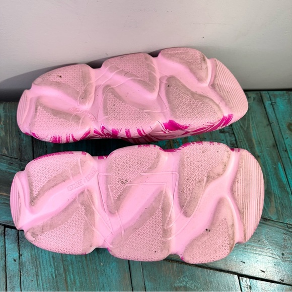 Champion Pink Mellow Squish Swirl Slide Platform Sandals Size 10 - Picture 7 of 9